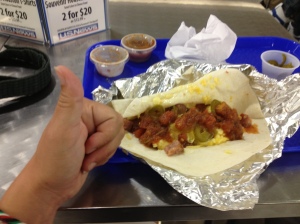 Breakfast tacos, Pappasitos, Houston airport,  34 hours in...