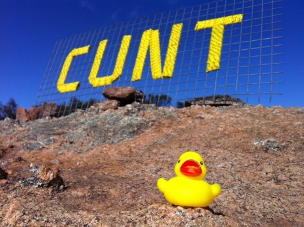'Cause..... Cunt on a Rock??